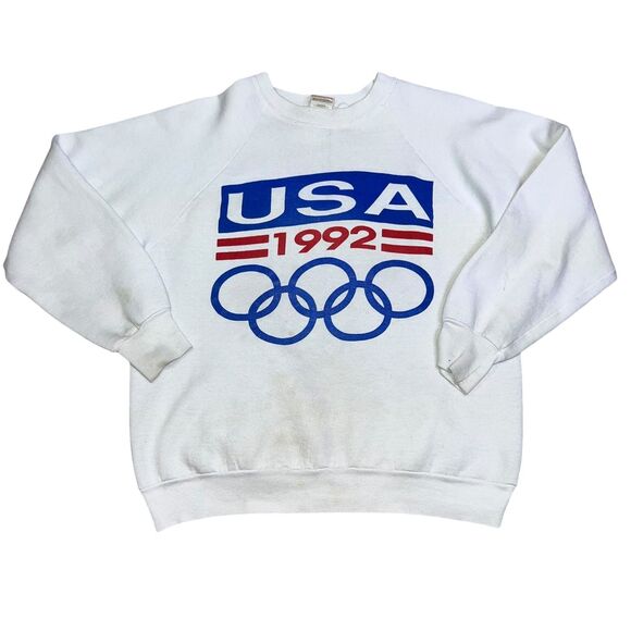 Fruit of the Loom Other - Vintage 90s USA 1992 Barcelona Olympics Crewneck Sweatshirt Size Large